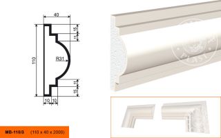 Молдинг Lepninaplast МВ-110/3