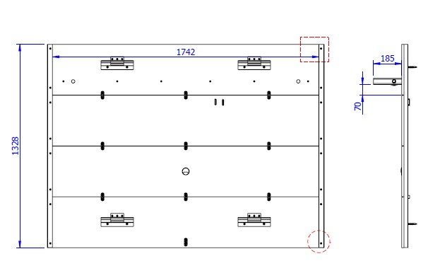 ТВ панель с LED подсветкой Manhattan Comfort Horizon PA88054