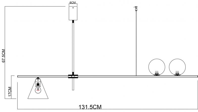 Потолочный светильник Arte Lamp JACOB A7029PL-3BK