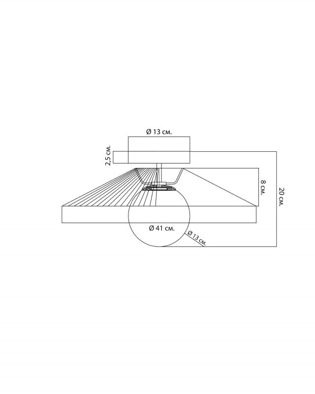 Потолочный светильник LH Mirror Home Харриет BD-3069841 фото 6