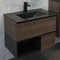 Тумба с раковиной Comforty Франкфурт 00-00000889CF дуб шоколадно-коричневый 75