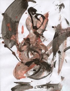 Картина "Танец с покрывалами" 21x29,7 Лика Волчек