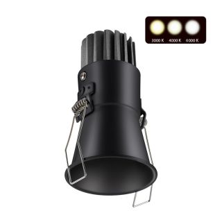Встраиваемый светодиодный светильник с переключателем цветовой температуры NovoTech SPOT LANG 358907
