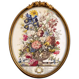 Репродукция на холсте «12 месяцев цветения», версия Июнь, в раме «Тиффани» ByObject  BD-1945811