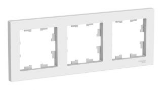 Рамка 3 поста Systeme Electric ATLASDESIGN, лотос, BD-3021036