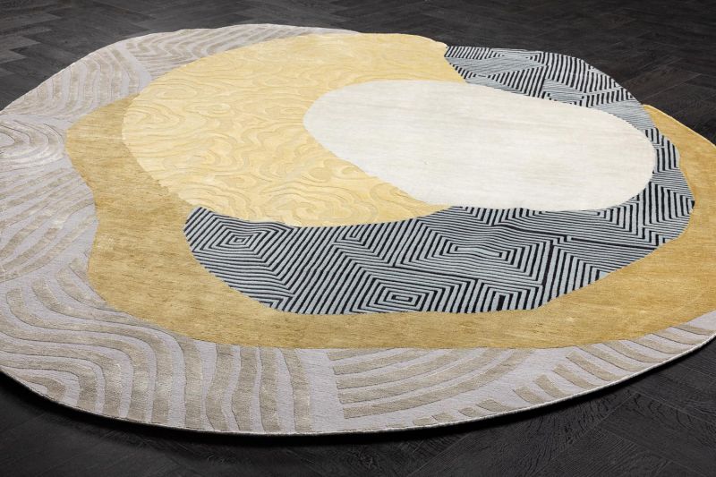 Непальский ковер из эвкалиптового шёлка и шерсти Carpet «KUMO» CLOUD-02 250 x 300 см фото 7