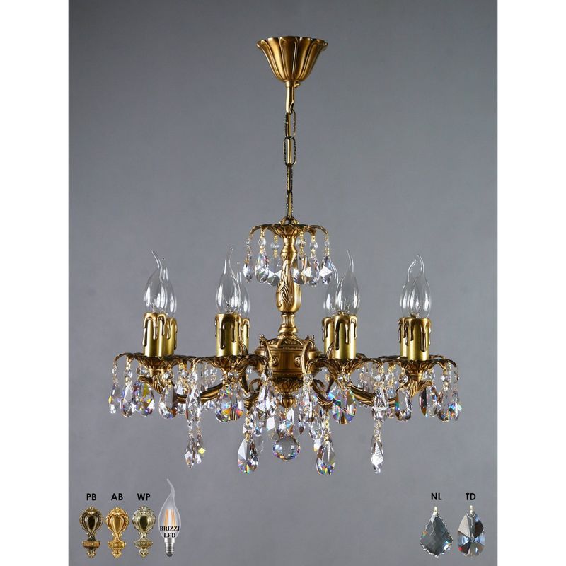 Подвесная люстра Ambiente Benisa 4W E14 2226/8 AB Tear Drop фото 1