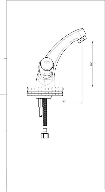 Смеситель для раковины GPD Rios TKB30