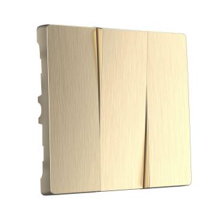 Набор клавиш для выключателя трехклавишного (шампань рифленый) Werkel W1139010