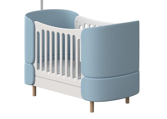 Кроватка-трансформер Ellipsefurniture KIDI Soft (голубой) KD040102010190