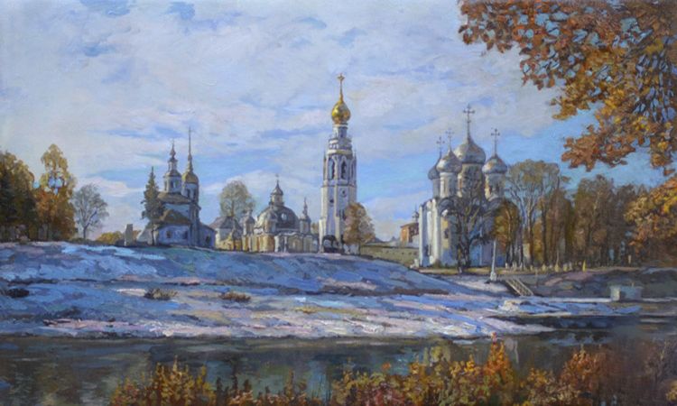 Картина "Первый снег" 50x40 Панов Эдуард Парфирьевич фото 1