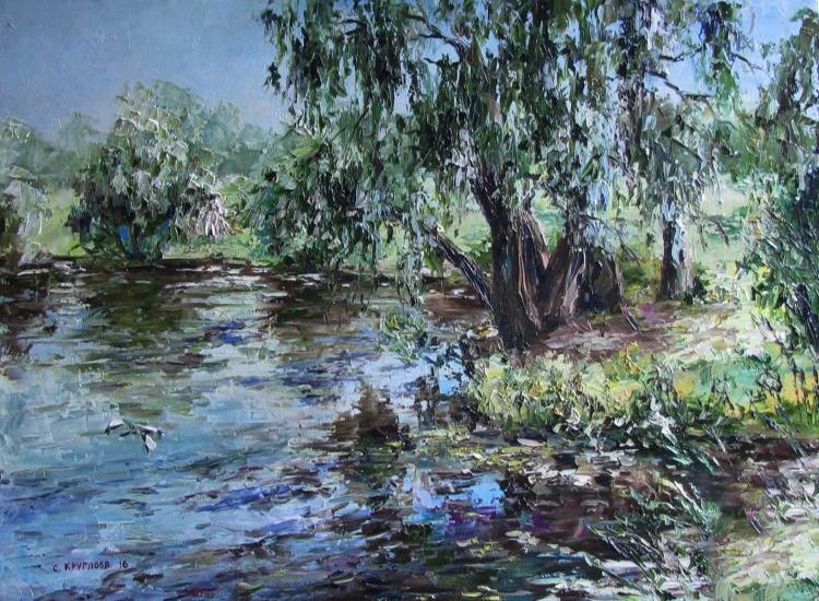 Картина "Декоративный пруд в Измайловском парке" Светлана Круглова
