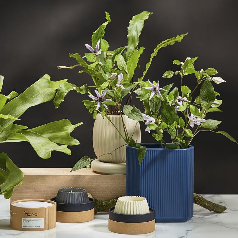 Свеча ароматическая lemon, mandarin & neroli из коллекции edge, бежевый, 30 ч Tkano BD-3043149 фото 14