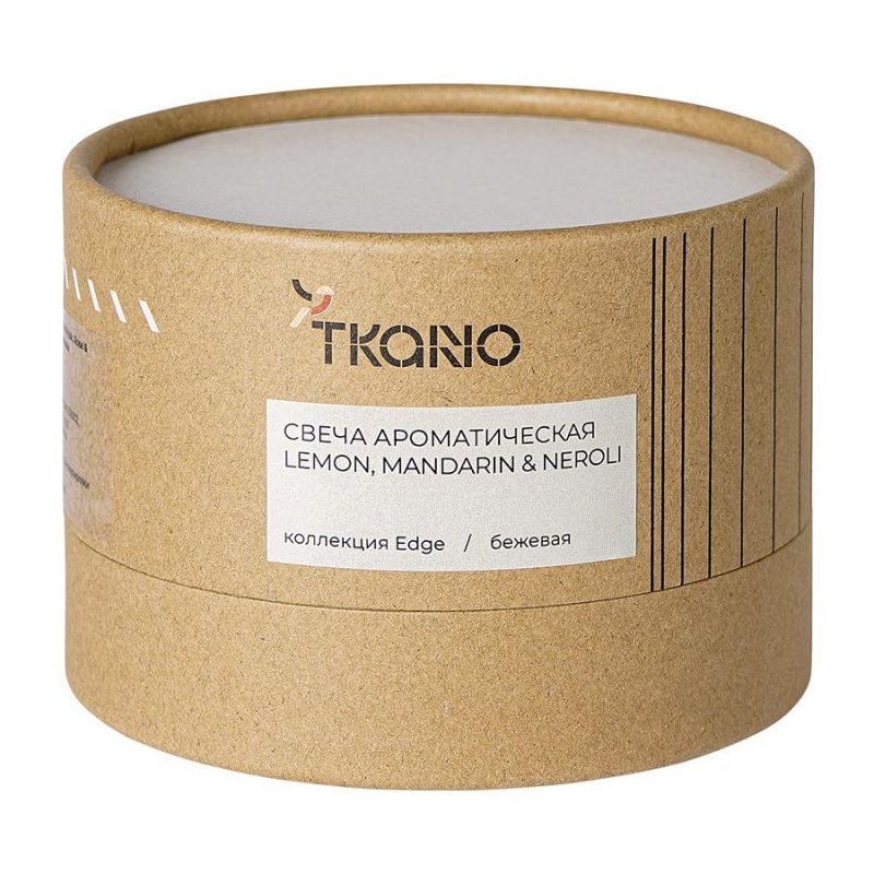 Свеча ароматическая lemon, mandarin & neroli из коллекции edge, бежевый, 30 ч Tkano BD-3043149 фото 7