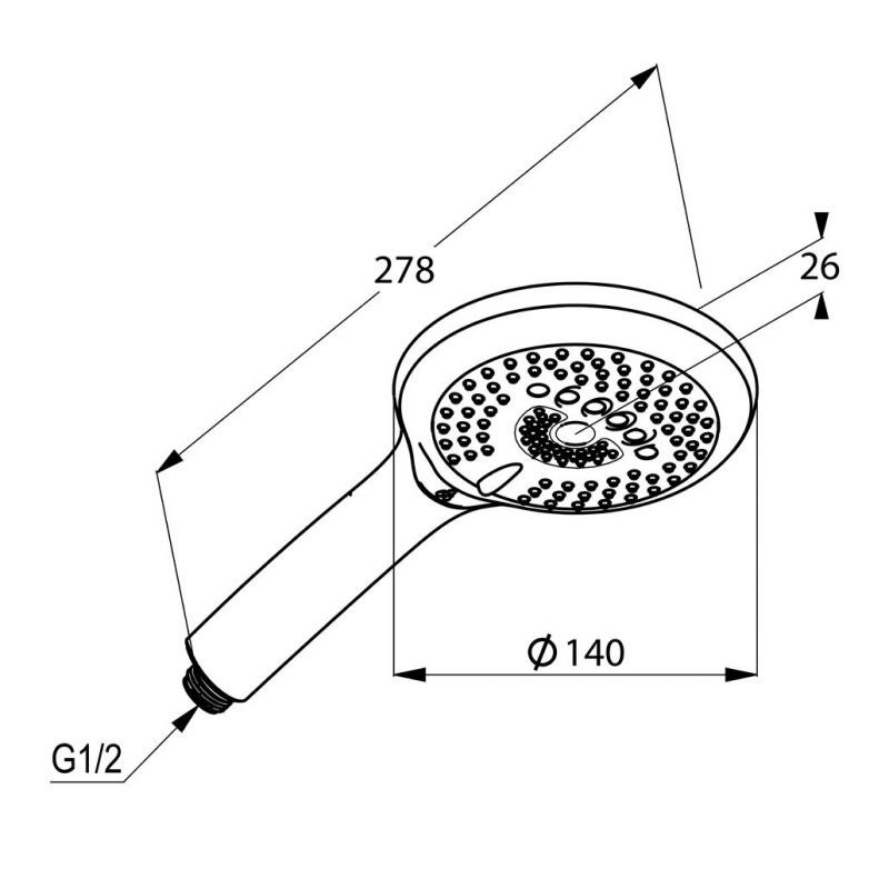 Душевая лейка KLUDI FRESHLINE 6790005-00