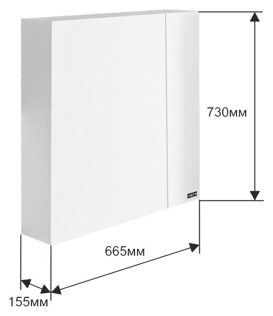 Зеркальный шкаф СанТа Стандарт-70 113008