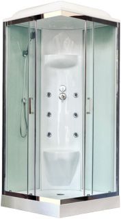 Душевая кабина Royal Bath RB80HP7-WT-CH 80x80