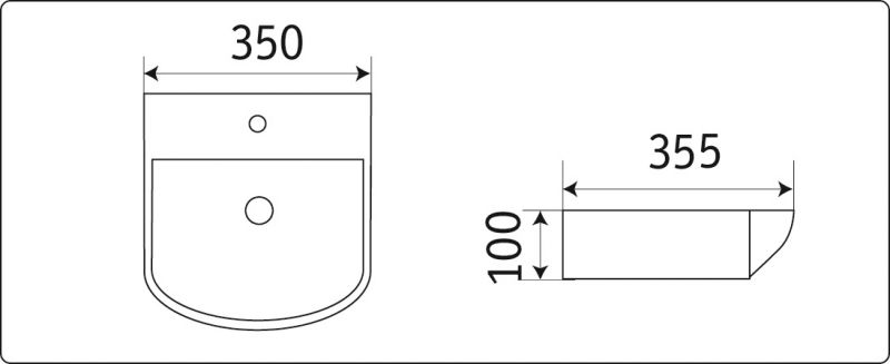 Раковина CeramaLux N 78014B