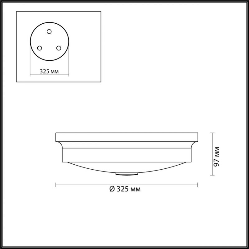 Настенно-потолочный светильник Odeon Light MARSEI 4824/3C