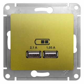 Розетка 2xUSB Systeme Electric GLOSSA  BD-1494679