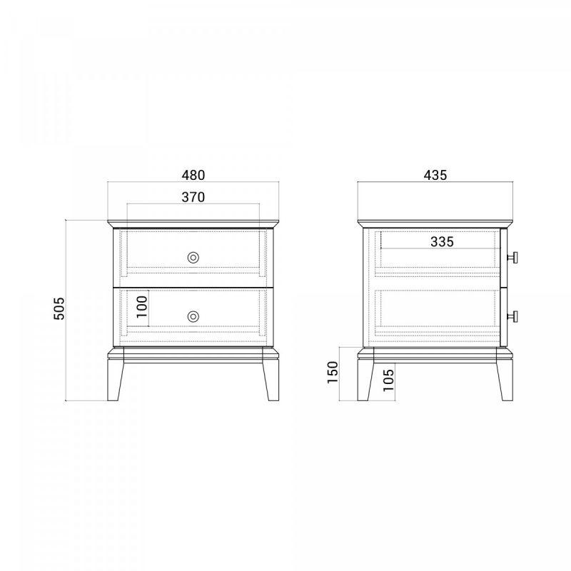 Прикроватная тумба The IDEA BD-2373456