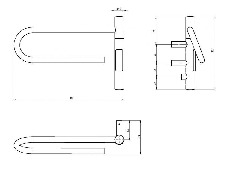 Полотенцесушитель электрический Vincea VTD-1P1BE 39x25 черный