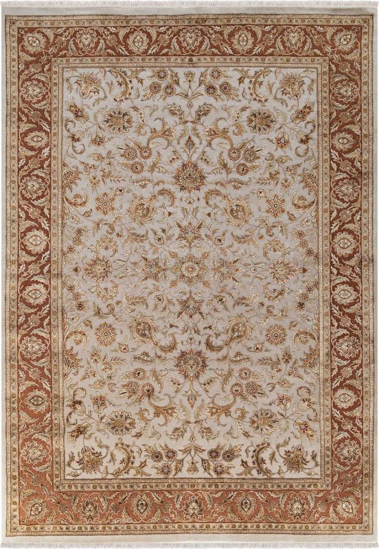 Индийский ковер из шерсти и шёлка Carpet «PLATINUM» AK1112-IVR-RUS 125 x 194 см