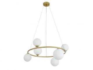 Люстра Glass matt white Newport 3840 G9 25W 3840/60 С brass