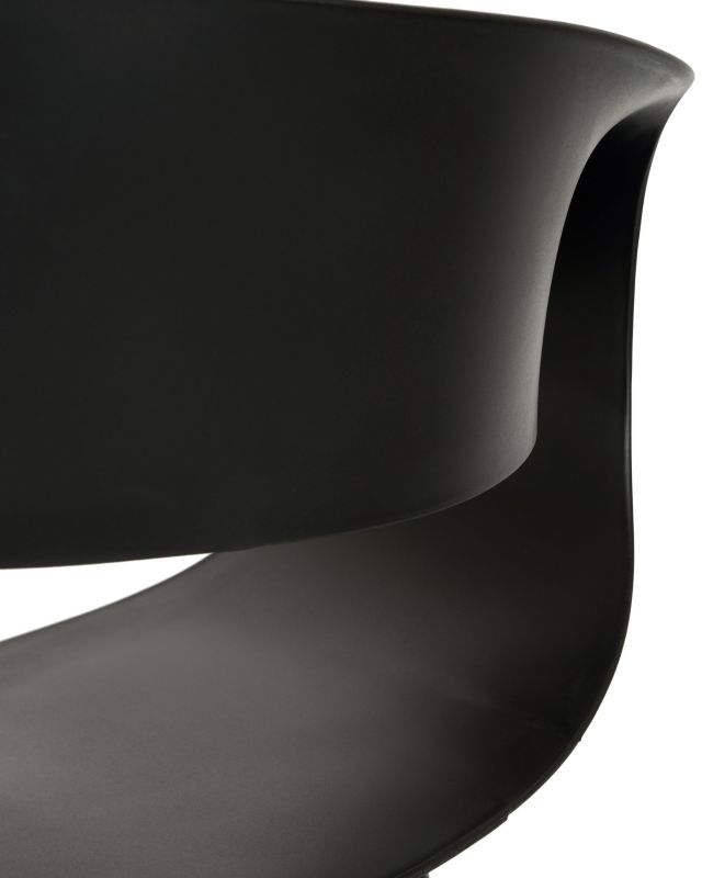 Стул Dobrin 682PP-LMZL ALIEN, цвет сиденья черный (B-03), цвет основания светлый бук