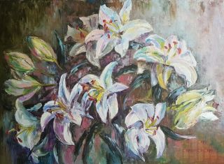 Картина "Королевские лилии" Светлана Круглова