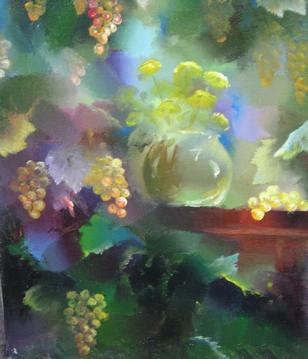 Картина "Натюрморт с виноградом" Гиви Сипрошвили