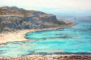 Картина "Вид на бухту Балос" Андрей Белевич