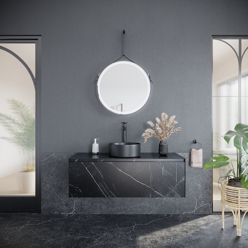 Тумба для раковины Sancos Stone ST120NM 120 см, nero Marquina фото 7