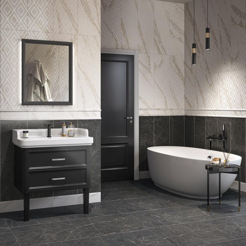 Зеркало Kerama Marazzi Pompei PO.mi.60\BLK 63х79 см, черное глянцевое, с подсветкой