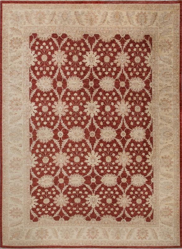 Пакистанский ковер из шерсти Carpet «ZIEGLER U 10/10» RED-IVR(302X410) 302 x 410 см фото 1