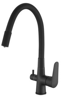Смеситель для кухни ESKO Coral CL 03 B Total, черный