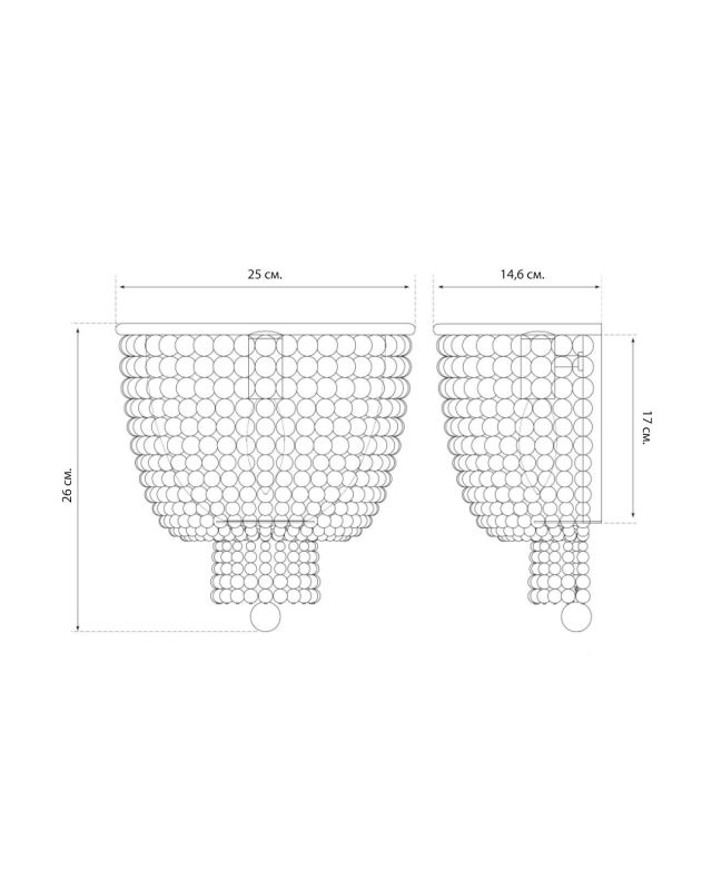 Золотой настенный светильник LH Mirror Home Бувье BD-3069728 фото 3