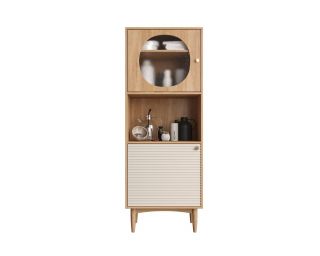 Буфет Этажерка "Bubble" узкий бежевый BD-3090939
