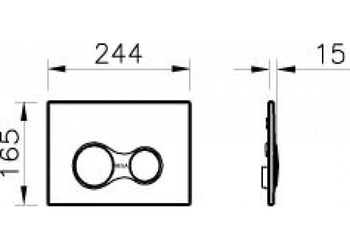 Кнопка смыва Vitra Concealed Cisterns 740-0411