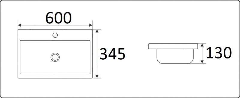 Раковина CeramaLux N 9595-60