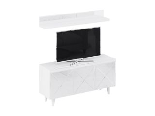 Композиция мебели (тумба, полка) Kristal 4 ОГОГО Обстановочка белый BD-1754326