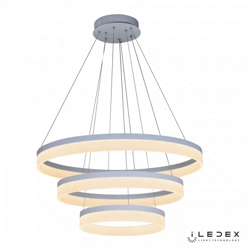 Подвесная люстра iLedex Around LED D0301-3 (400x600x800) WH фото 2