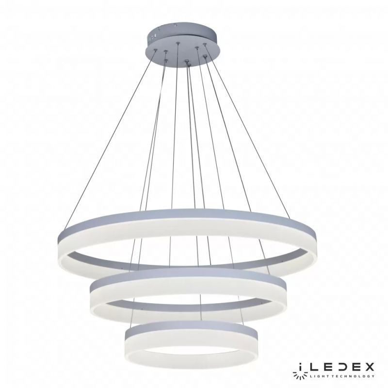 Подвесная люстра iLedex Around LED D0301-3 (400x600x800) WH фото 3