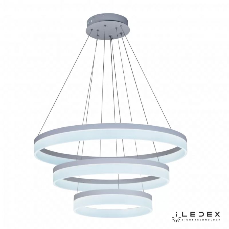 Подвесная люстра iLedex Around LED D0301-3 (400x600x800) WH фото 4