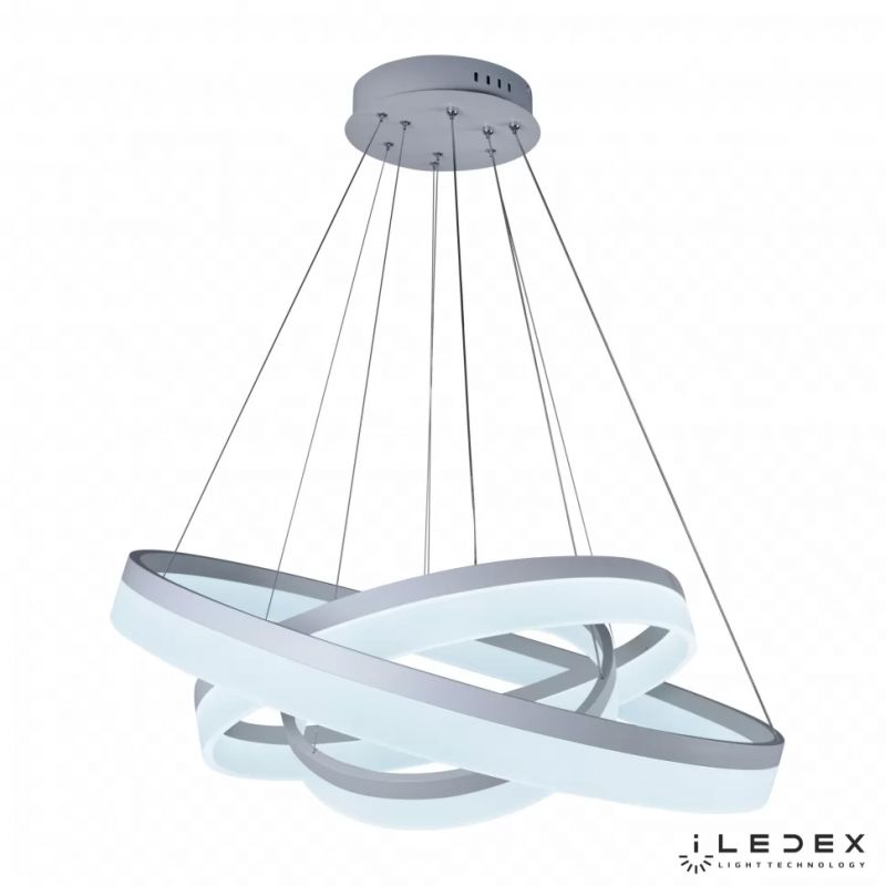 Подвесная люстра iLedex Around LED D0301-3 (400x600x800) WH фото 6