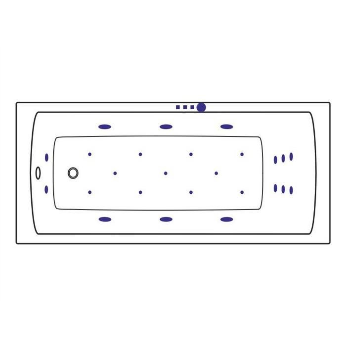 Акриловая ванна Excellent Aquaria WAEX.AQU17.ULTRA.BR 170x75 с г/м, бронза