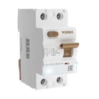 Устройство защитного отключения  1P+N 40 А 300 mA AC 6 kA Werkel W912P404