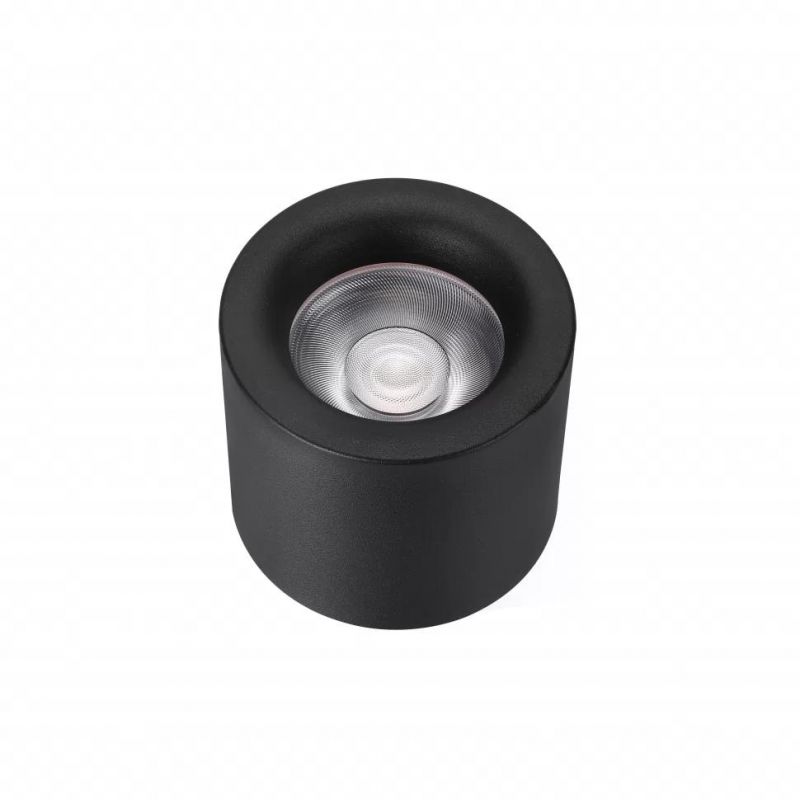 Накладной светильник iLEDEX Metrica 113-12W-D100-4000K-24DG-BK фото 1