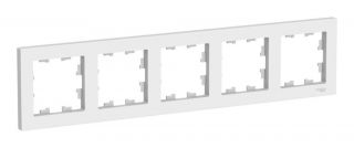 Рамка 5 постов Systeme Electric ATLASDESIGN, лотос, BD-3021034