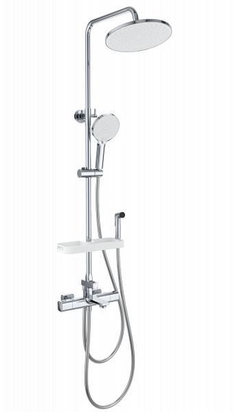 Душевая стойка с термостатом WONZON & WOGHAND WW-C3011-A1-CR Хром фото 1